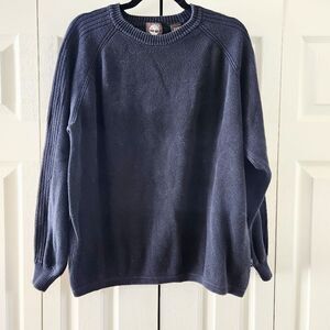 Timberland Faded Black Y2K Crewneck Pullover Sweater 100% Cotton,  Large